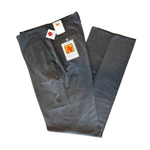 A+ Gray Dress Pants Relax Fit 34W Unhemmed School Church Uniform